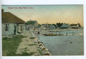 West Mystic CT Willow Point Postcard