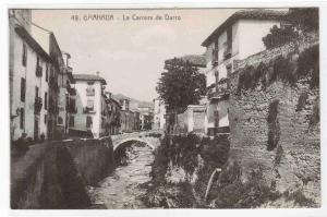 La Carrera de Darro Granada Spain postcard