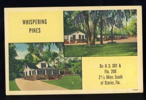 Starke, Florida/FL Postcard, Whispering Pines Motel/Cottages