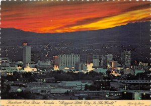 Lot 19 sundown over reno nevada biggest litlle city in the world  usa