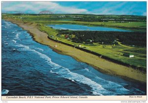 Aerial view, Cavendish Beach,  P.E.I. National Park,  Prince Edward Island,  ...