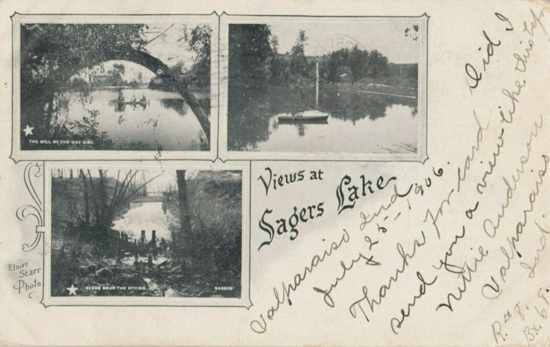 VALPARAISO , Indiana, PU-1906 ; Sagers Lake