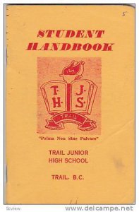 Trail , B.C. , Canada , 1960; Student Handbook , Trail Junior High School