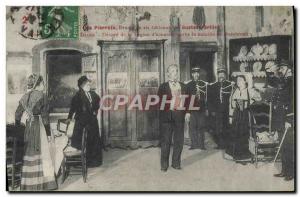 Old Postcard Police Detective Drama The Pierrots in six tables Gustave Grillet