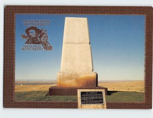Postcard Little Bighorn Battlefield National Monument Crown Agency Montana USA