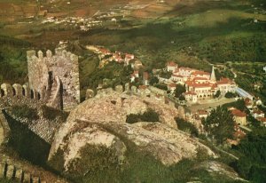 Postcard Musselman's Castle And Partial View Sintra Portugal