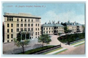 1913 St. Joseph's Hospital Street View Paterson New Jersey NJ Antique Postcard 