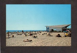 NH Hampton Beach Bathers Sea Shell Band Stand New Hampshire Postcard