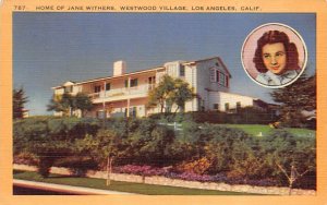 Home of Jane Withers Westwood Village, Los Angeles, CA USA Movie Star Home Un...