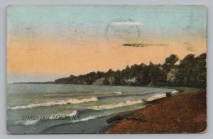 Seneca Lake Geneva NY, Lakefront Scenery, New York Postcard c1910  P6