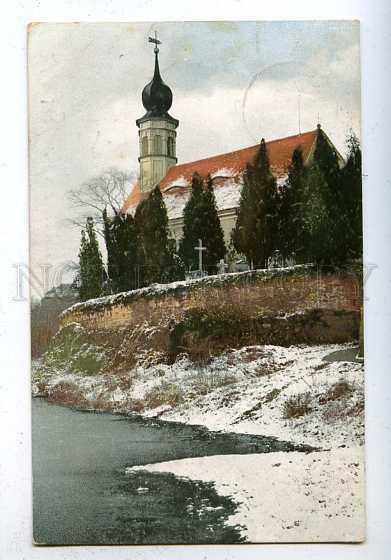 185904 GERMANY Cemetery near the church RPPC Tilsit 1907 year