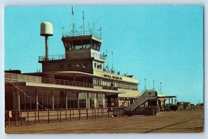 Fort Wayne Indiana IN Postcard Baer Field Airport Building Scene 1976 Vintage