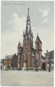 US St. Mary's Church, York, Pennsylvania.  Old - Used #331 Franklin.