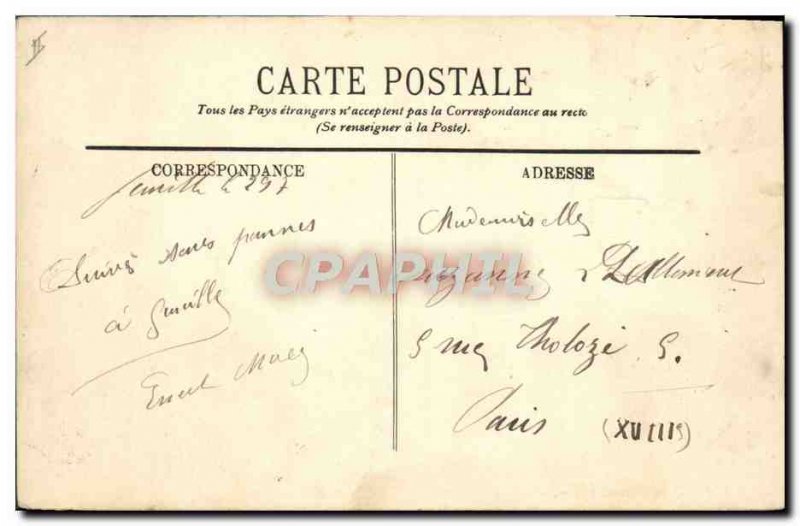 Old Postcard Boat Two masts off