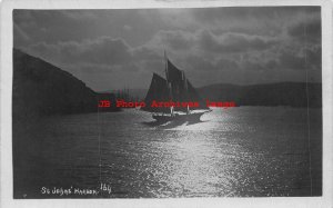 Canada, New Foundland, Saint John's, RPPC, Harbor, Boat, Parson Art Photo