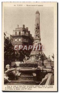 Lyon - Carnot monument - Old Postcard