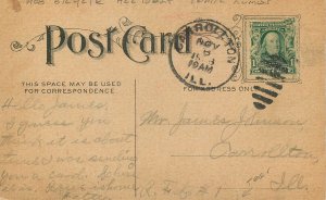 Postcard 1908 Bicycle accident comic humor artist impression 23-12247