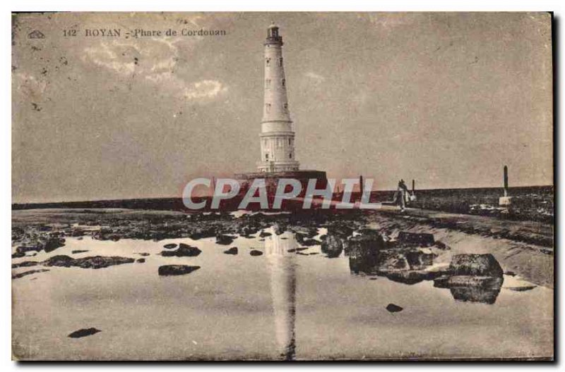 Old Postcard Royan Cordouan Lighthouse