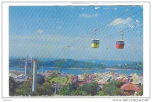 Singapore, 50-70s : Cable cars from Mt Faber to Sentosa