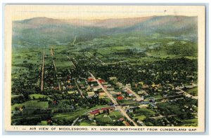 c1940's Air View Of Middlesboro Northwest From Cumberland Kentucky KY Postcard