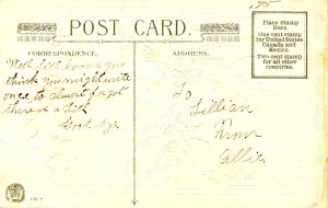 Greeting - Christmas, Santa Claus (Red) Winsch Back