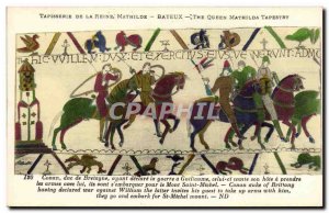 Postcard Old Bayeux Tapestry De La Reine Mathilde Conan, Duke of Brittany