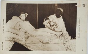 Musee Du Louvre OLYMPIA PAR E. MANET Beautiful Womanon Bed Art Postcard Q4