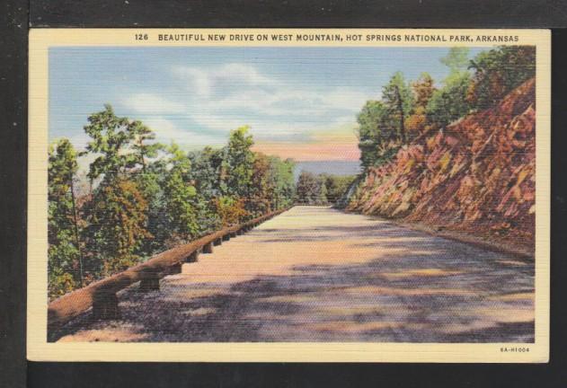 Drive,West Mountain,Hot Springs,AR Postcard 