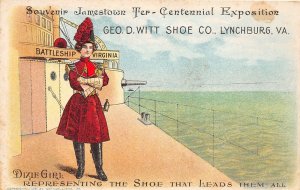 H31/ Lynchburg Virginia Postcard c1910 George Witt Shoe Co Jamestown Expo