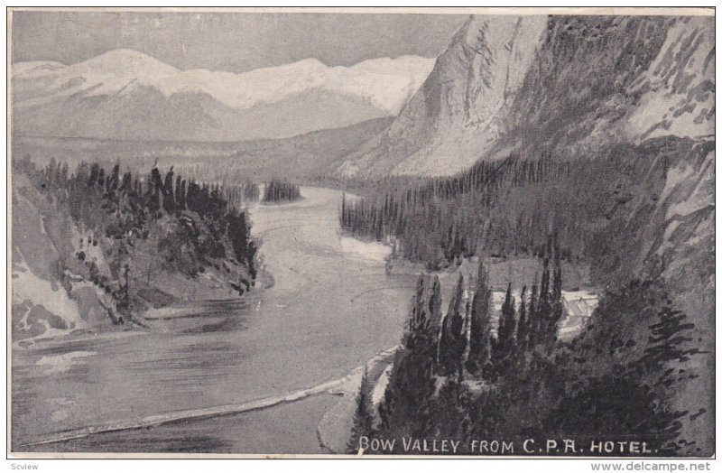 BOW VALLEY from C. P. R. Hotel, Alberta, Canada, 00-10s