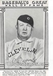 Cy Young Baseball Postcard Base Ball Post Card Printed 1977 Baseball's Great ...