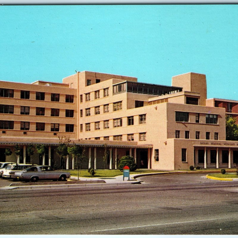 c1970s Albuquerque, NM Bataan Memorial Hospital Roadside Cars USPS Mailbox A318