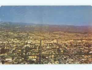 Pre-1980 AERIAL VIEW OF TOWN Santa Barbara California CA n3136
