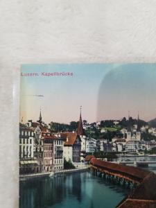 Antique Postcard entitled Luzern, Kapellbrucke