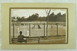 C.1910 Tennis Court, Golden Gate, San Francisco, Calif. Vintage Postcard P103 