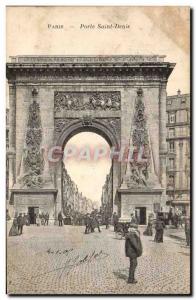 Old Postcard Paris Porte Saint Denis