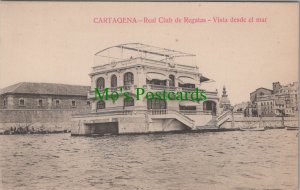 Spain Postcard - Cartagena Real Club De Regatas Vista Desde El Mar  RS36166