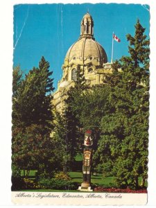 Legislative Building, Edmonton, Alberta, 1983 Chrome Postcard, Slogan Cancel