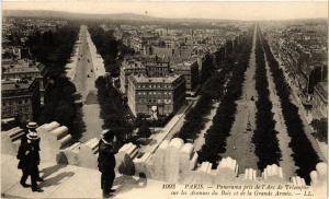 CPA Paris 16e Paris-Panorama pris de l'Arc de Triomphe sur les Avenues (313132)