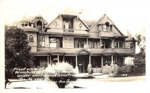 WINCHESTER MYSTERY HOUSE San Jose, CA Front View RPPC 1930s Vintage Postcard