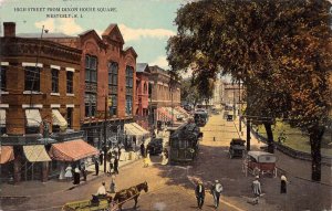 Westerly Rhode Island High Street From Dixon House Square Vintage Postcard U1193