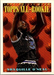 1993 NBA Basketball Card Rookie Shaquille O'Neal Orlando Magic sk20221