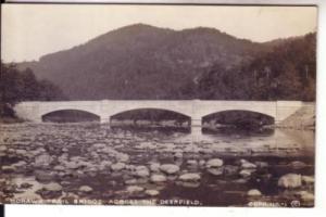 Deerfield, MA   Mohawk Trail Bridge  Real Photo @ 1920