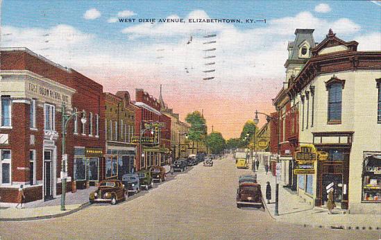 Kentucky Elizabethtown West Dixie Avenue 1951