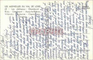 Modern Postcard The Mervilles the Loire Valley Castles Chambord Blois Chaumon...