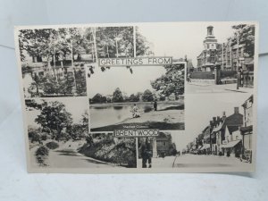 Brentwood Essex Vintage Multiview RP Postcard Shenfield Lake School Weald Road