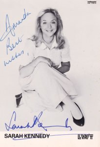 Sarah Kennedy LWT Presenter Early Hand Signed Photo