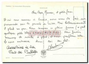 Modern Postcard The Geneva Brunswick Monument