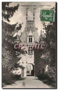 Old Postcard St Florent Sur Cher Entree du Chateau