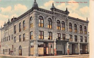 ARKANSAS CITY KANSAS FIFTH AVE THEATRE & OPERA HOUSE POSTCARD 1910s *DEMOLISHED